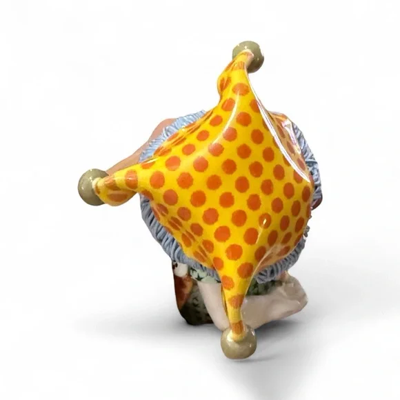 Vintage Zampiva Porcelain Clown Figurine with Spaghetti Hair Design-SIGNED - Picture 2 of 6